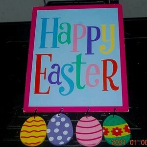 💕Nice Wooden Colorful Easter Sign
